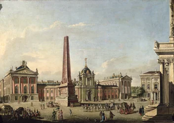 Näkymä vanhalle torille ja Schloss Sanssoucin etuportille, 1773